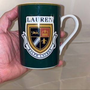 Ralph Lauren Coat Arms Shield Coffee Cup Ceramic